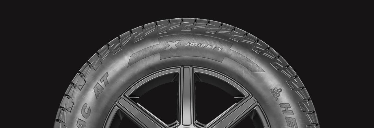 Image of Hercules Tire TerraTrac<sup>®</sup> AT X-Journey in half